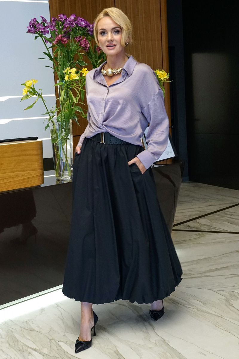 Юбочный комплект Alani Collection 2400 сирень-черный