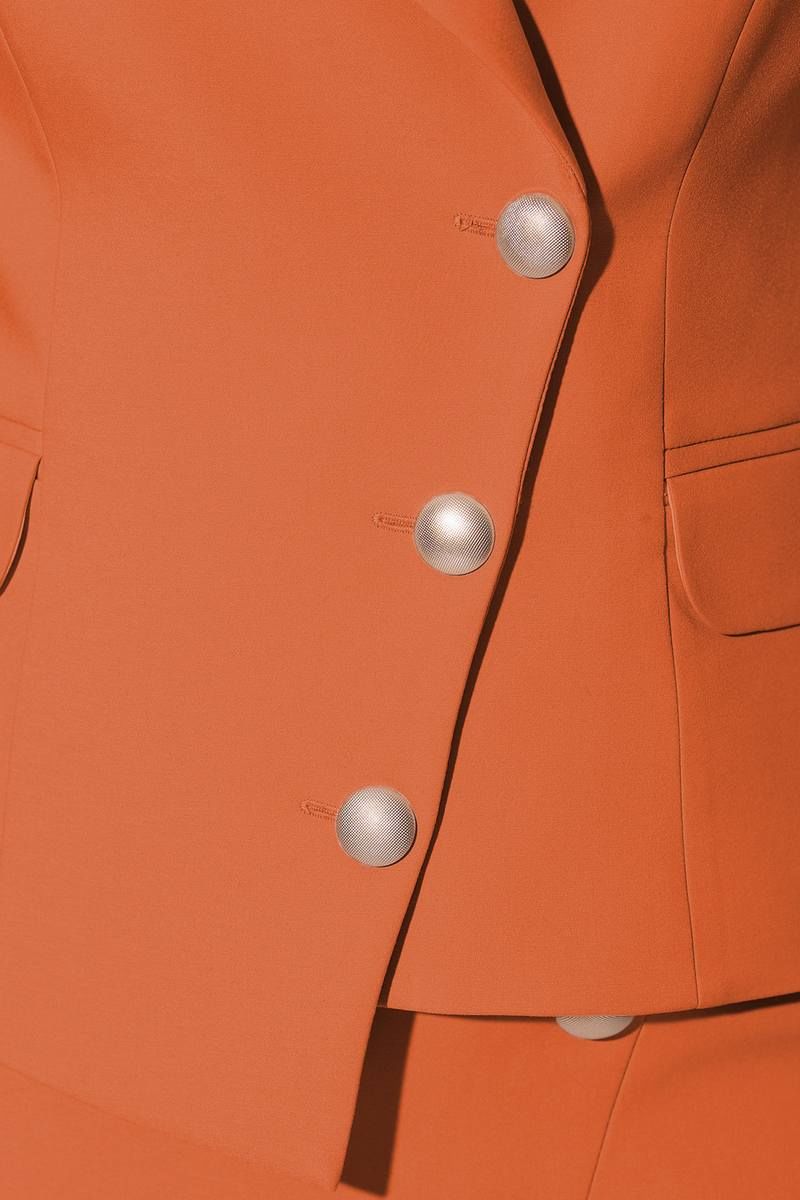 Юбочный костюм LeNata 21086 оранжевый