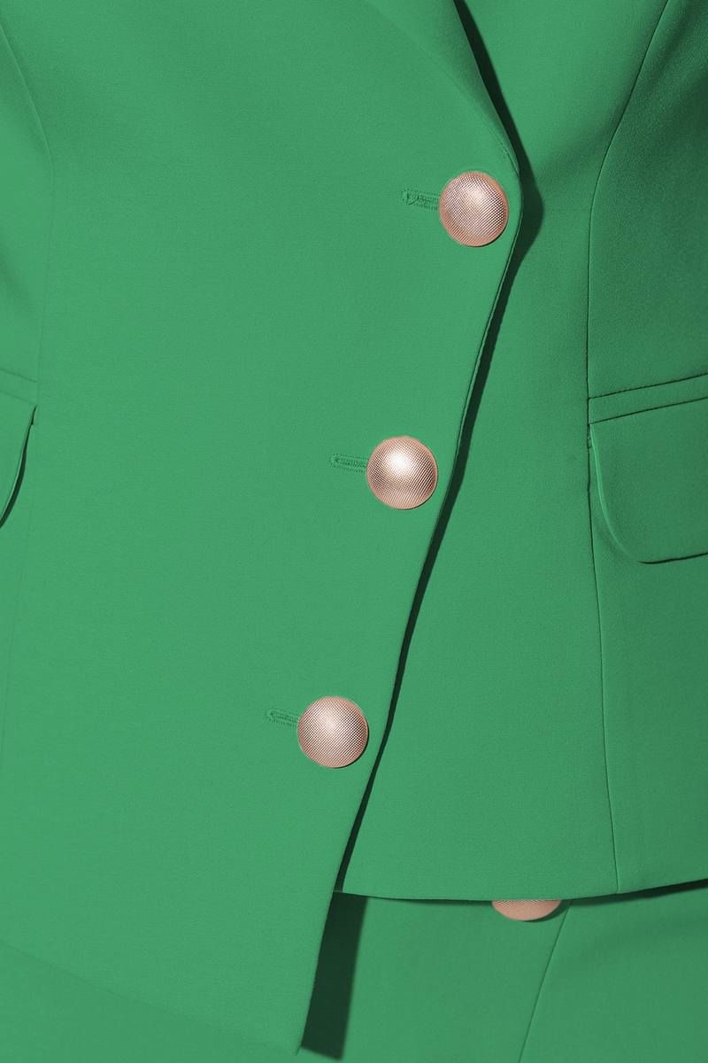 Юбочный костюм LeNata 21086 зеленый