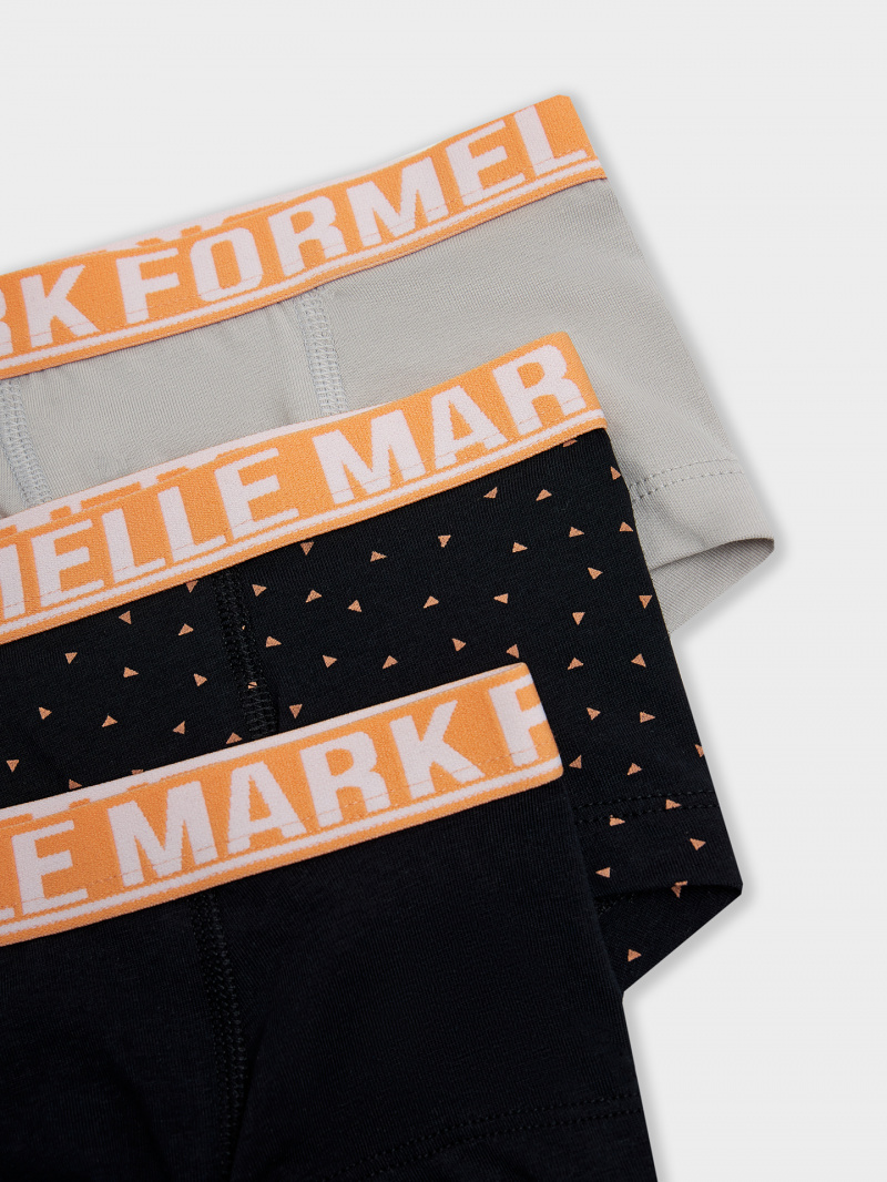Трусы Mark Formelle 413354-3/25-36863П-5 мрамор_треугольники_на_черном_черный