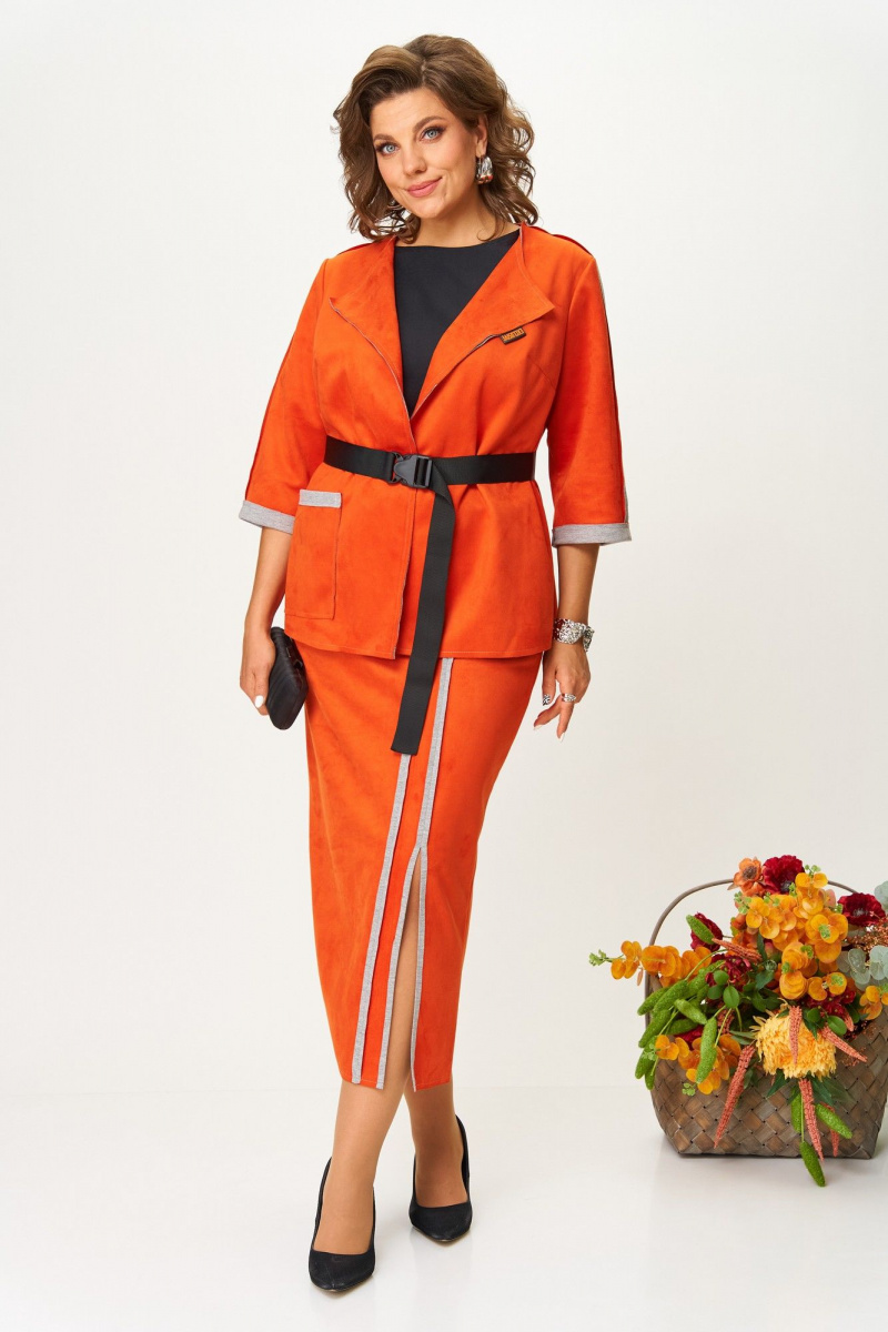 Юбочный костюм Michel chic 1388/1 терракот