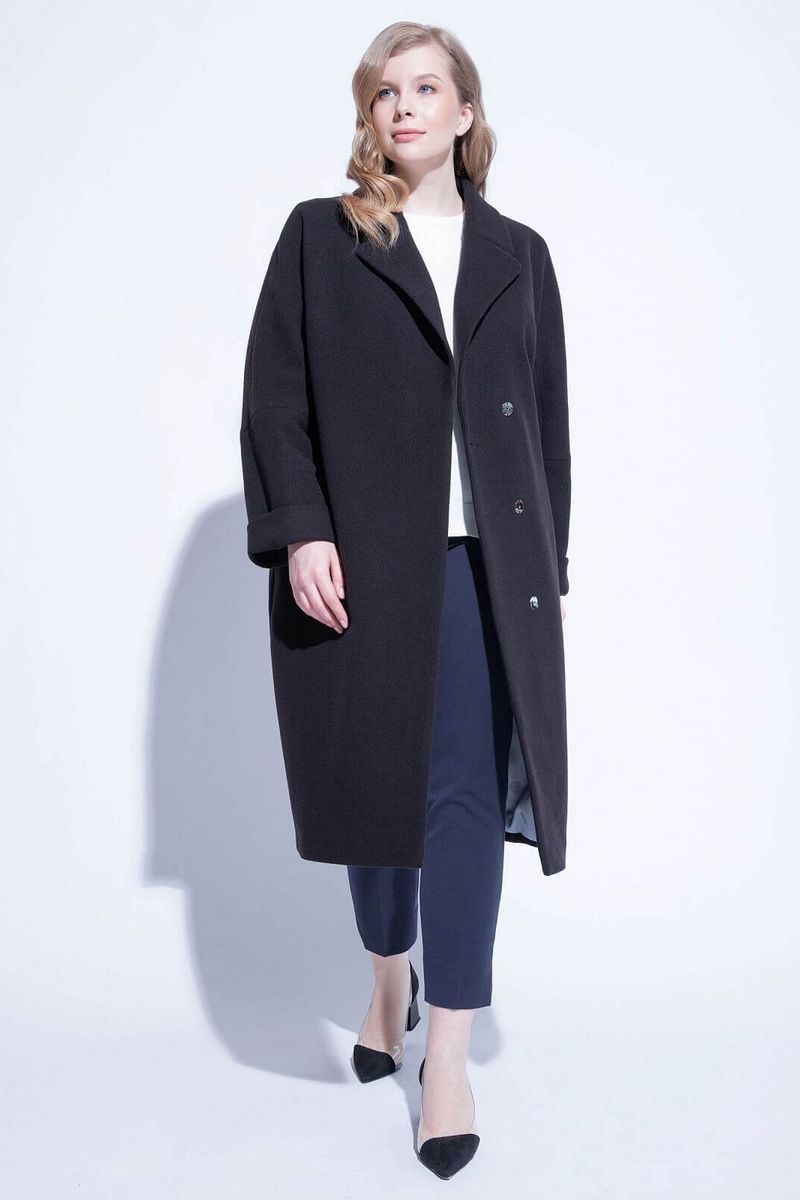 Женское пальто ElectraStyle 4-9125-128 темно-синий