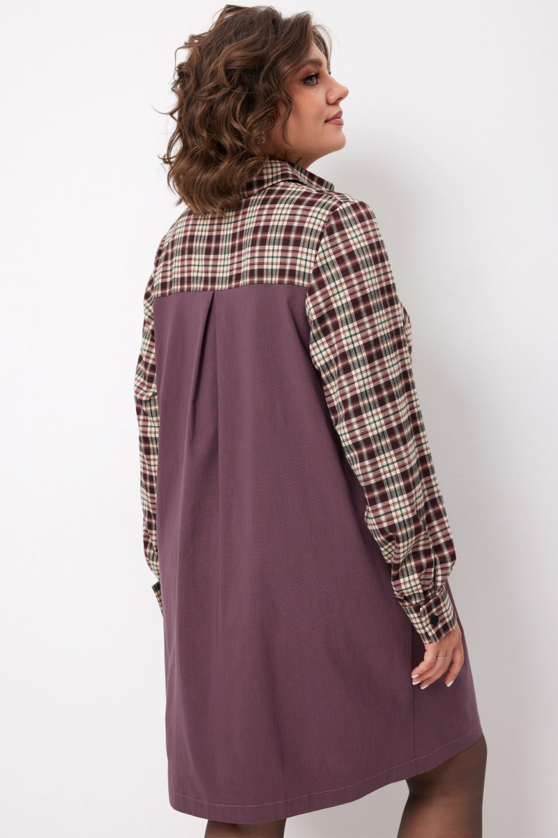 Платья BegiModa 1058 виноградная_клетка