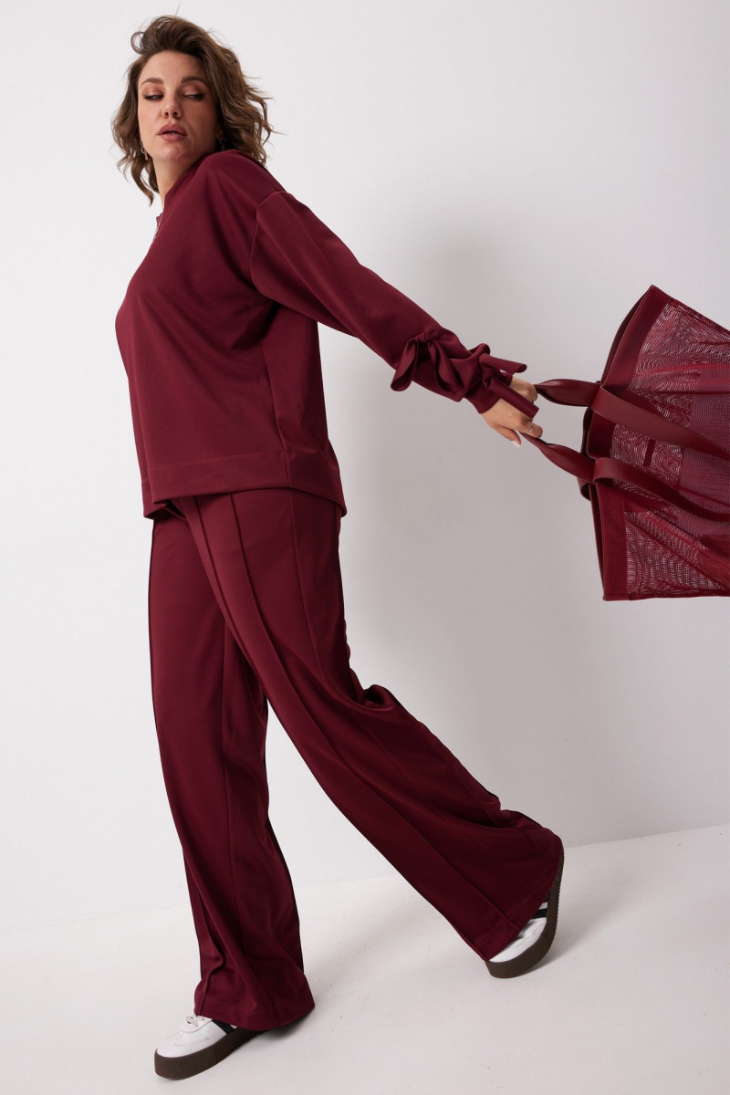 Брючный комплект BegiModa 3098 вишневый
