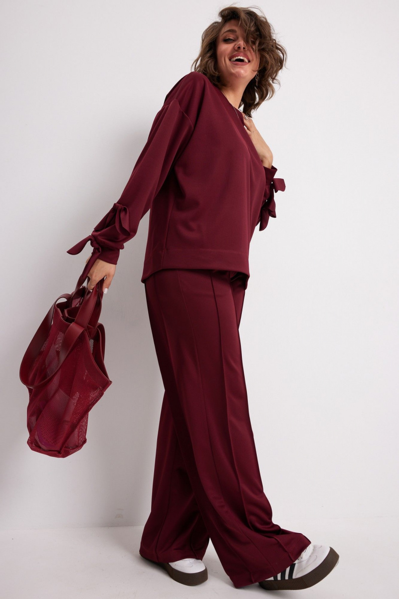 Брючный комплект BegiModa 3098 вишневый