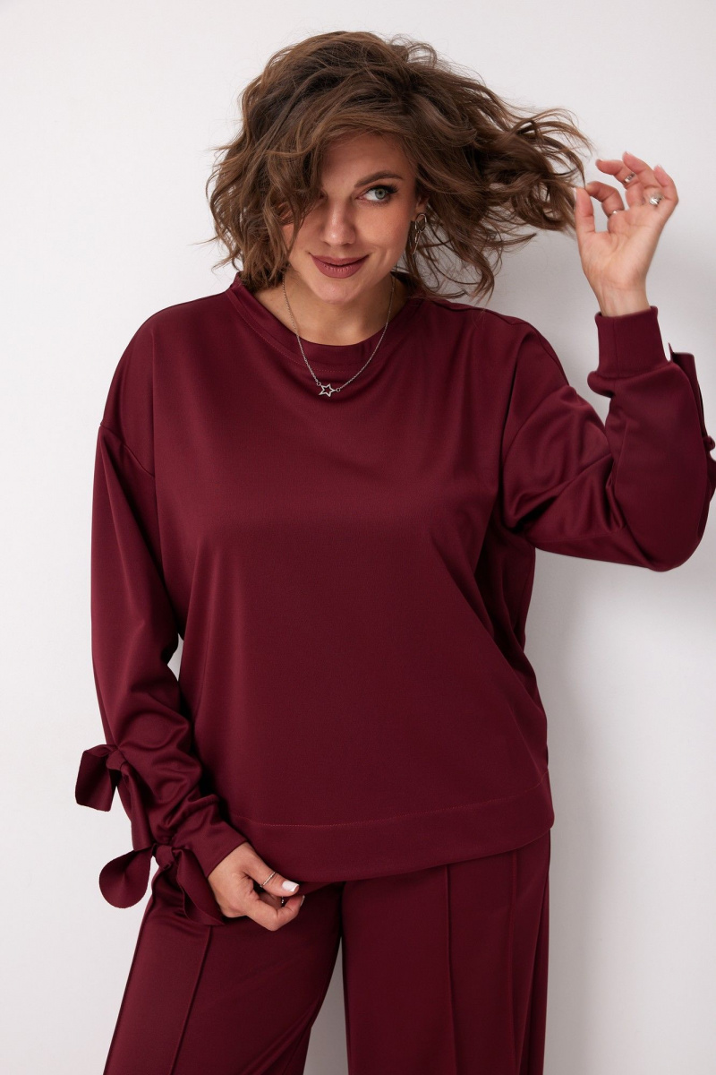 Брючный комплект BegiModa 3098 вишневый