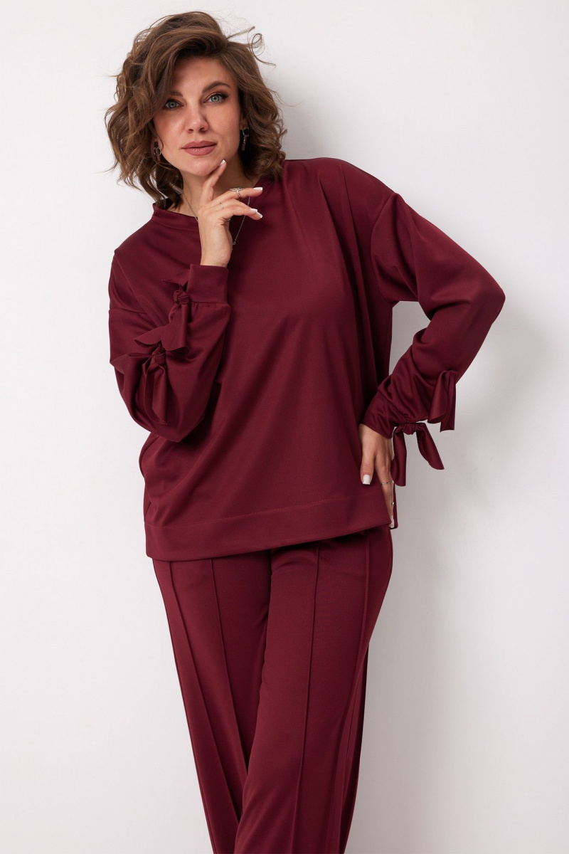 Брючный комплект BegiModa 3098 вишневый