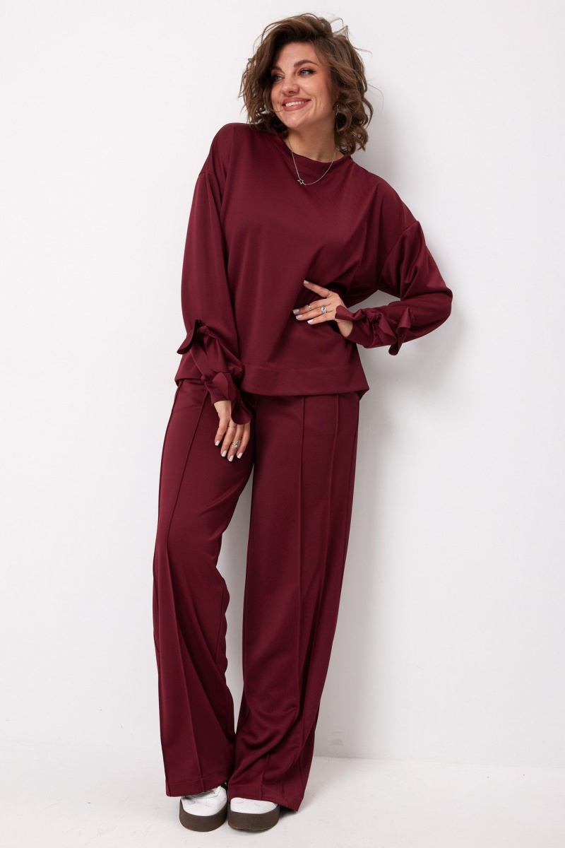 Брючный комплект BegiModa 3098 вишневый