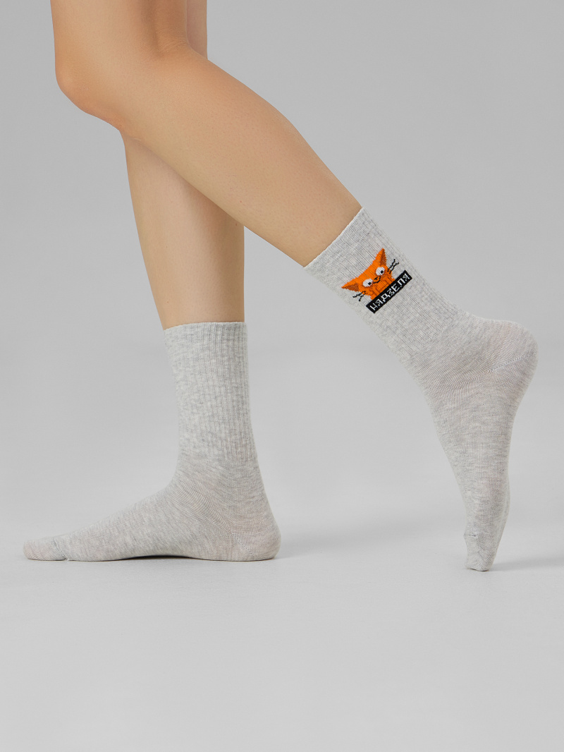 Носки и гольфы Mark Formelle 217K-2670/23217K-1 св.серый_меланж_рис.2670