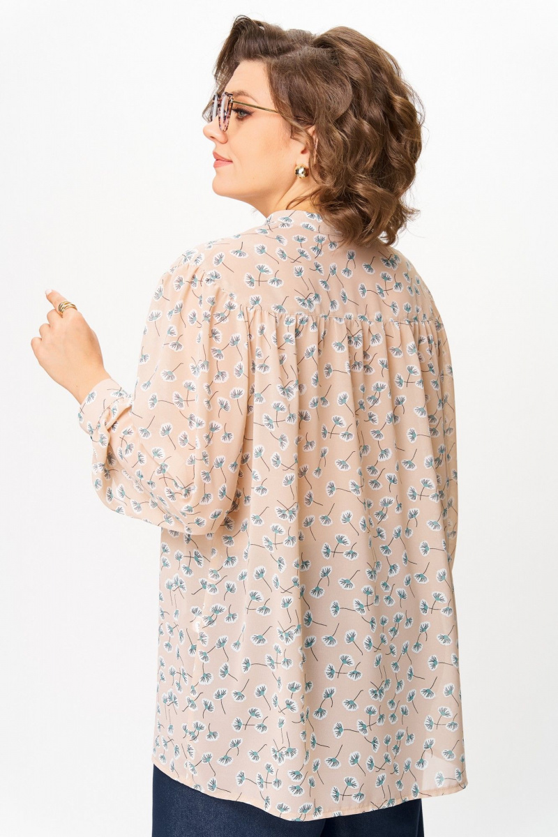 Блузы Michel chic 760/2 бежевый_одуванчики