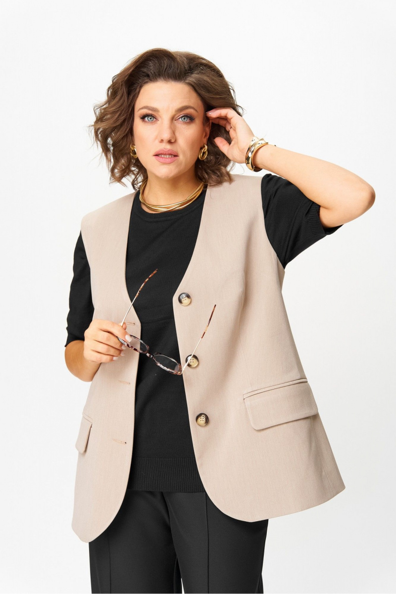 Жилеты AVA fashion М-149 бежевый