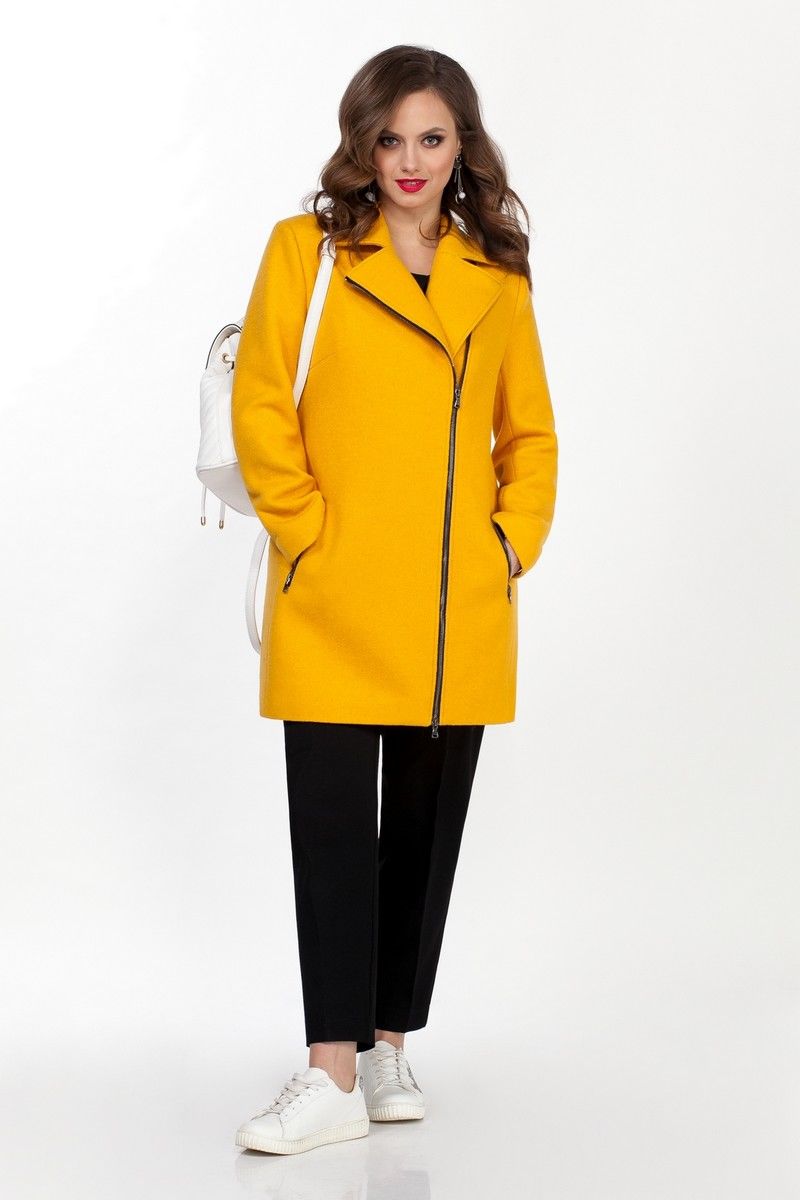 Женское пальто TEZA 1565 желтый