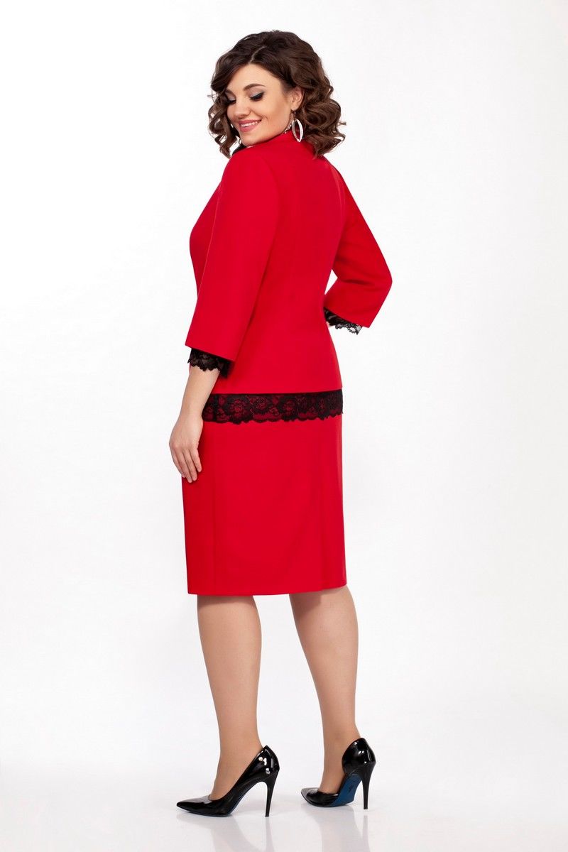 Юбочный костюм LaKona 1338-1 красный