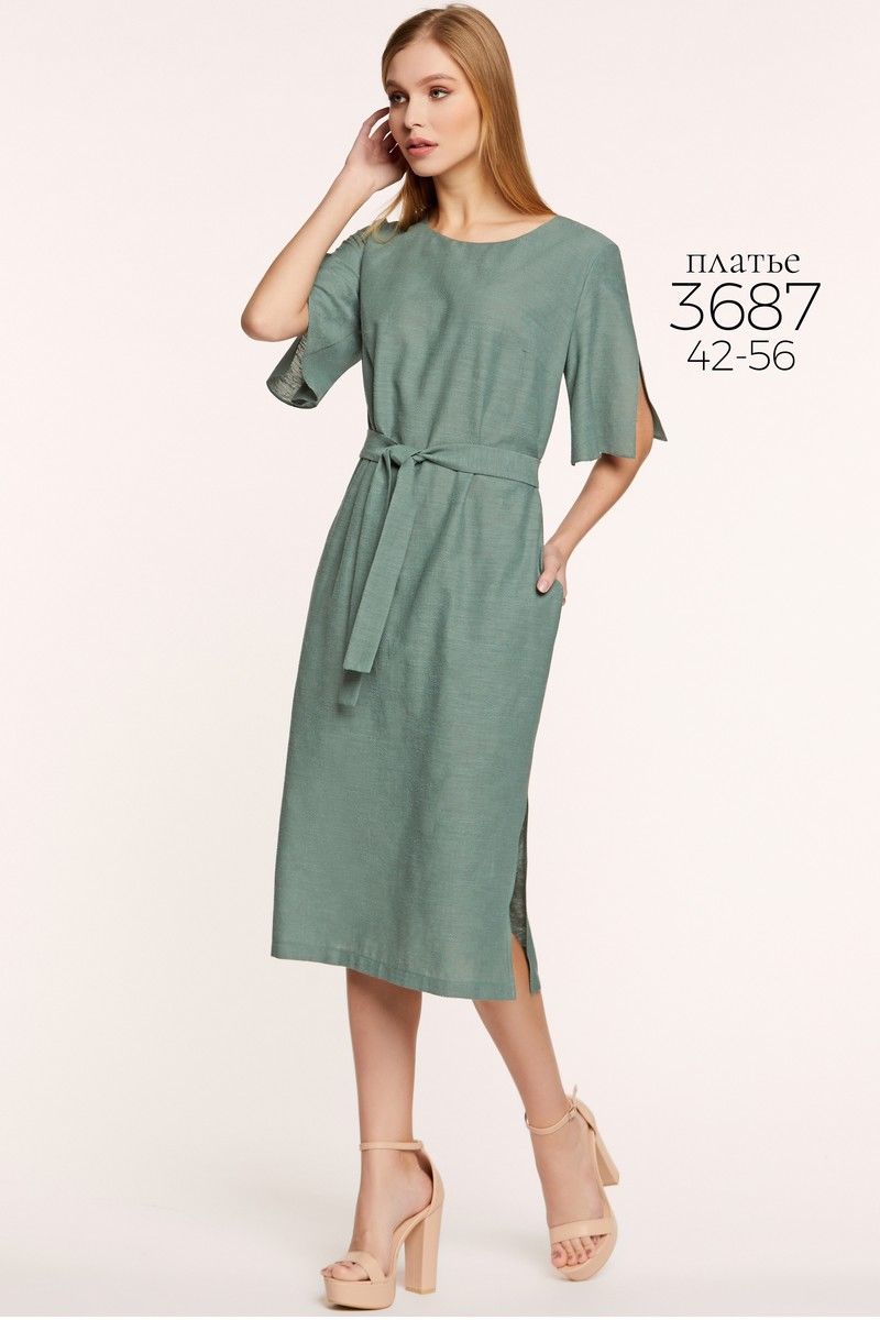 Платье Bazalini 3687 зелень
