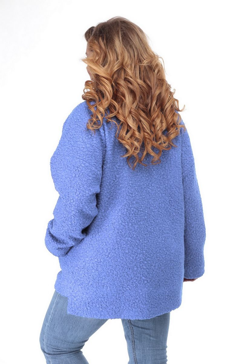 Женское пальто БелЭльСтиль 841 голубой