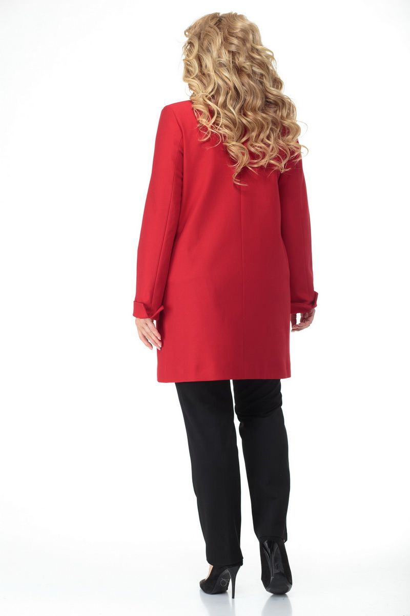 Женское пальто БелЭльСтиль 727 красный