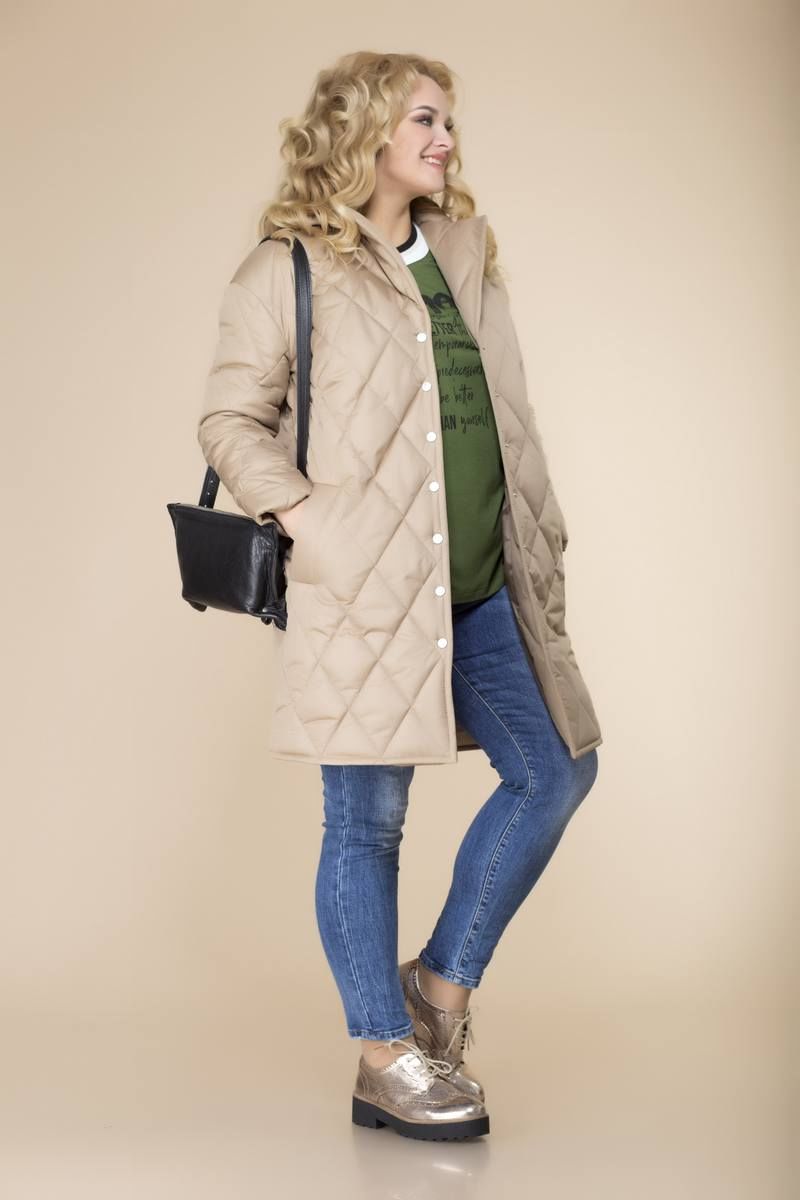 Женское пальто Romanovich Style 9-2123 песочный