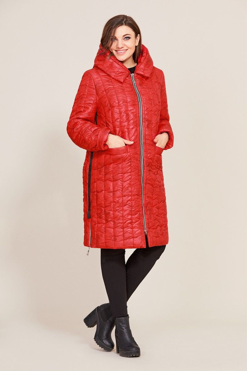 Женское пальто Магия Стиля М-2256 красный