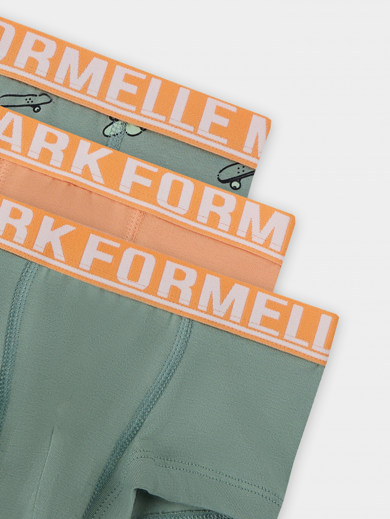 Трусы Mark Formelle 413354-3/25-36863П-5 зеленый_лед_скейты_на_зеленом_персик