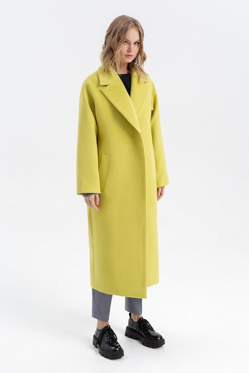 Женское пальто PiRS 2778 лимонный