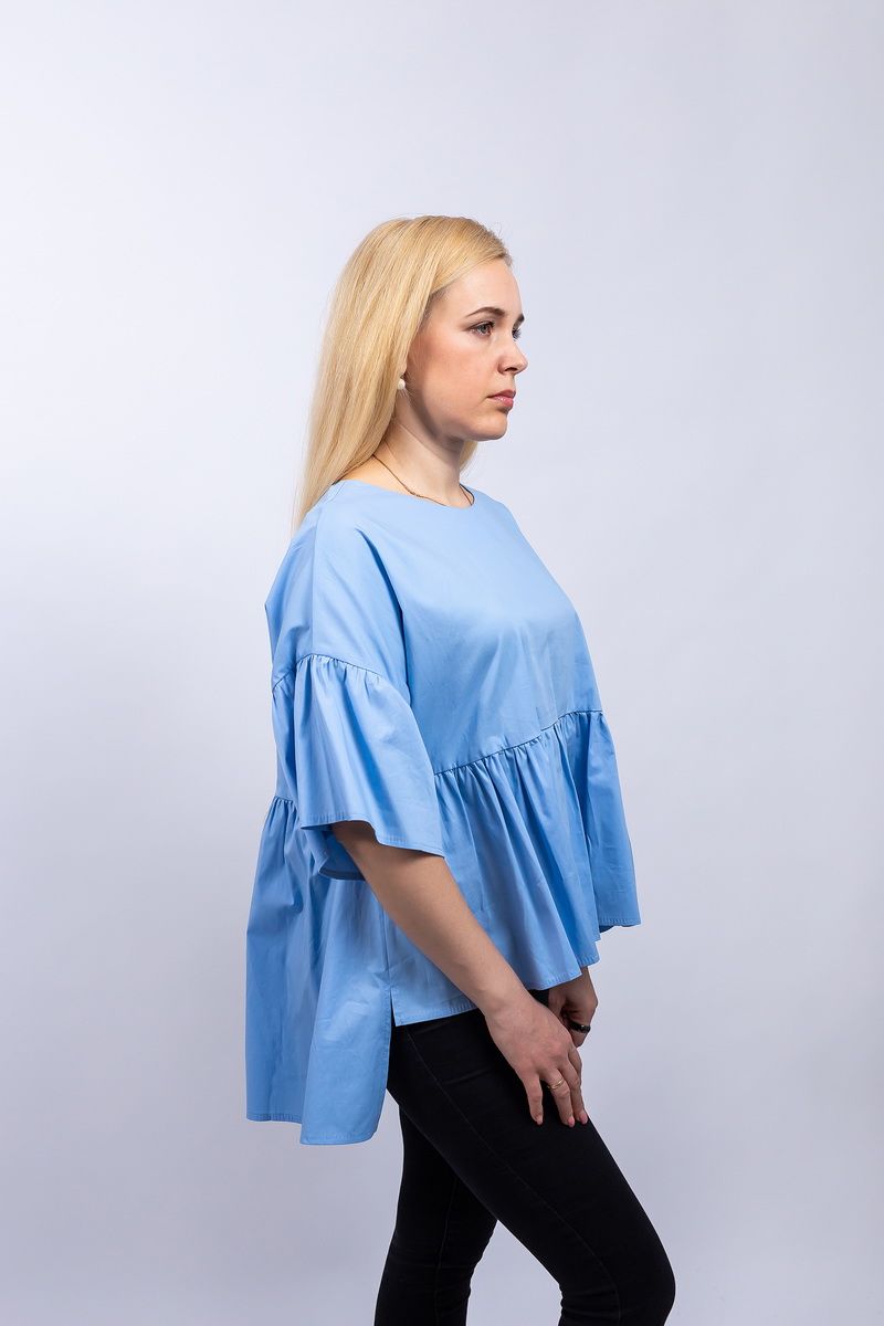 Блузы Пинск-Стиль 3881 голубой