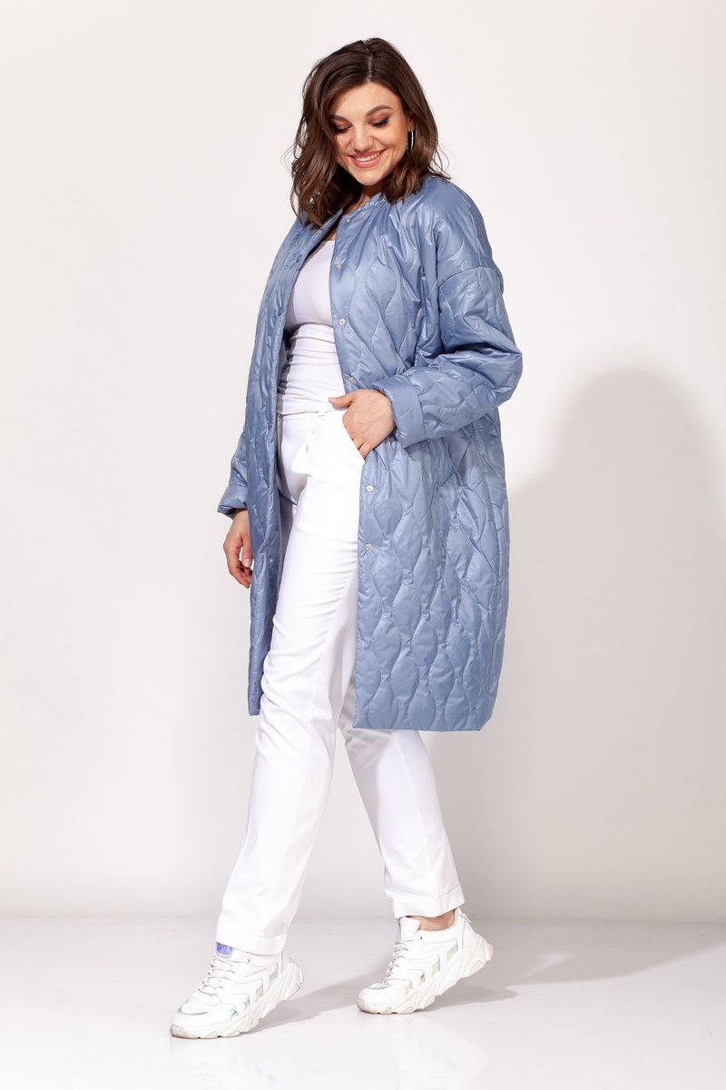 Женское пальто ELLETTO 3460 синий