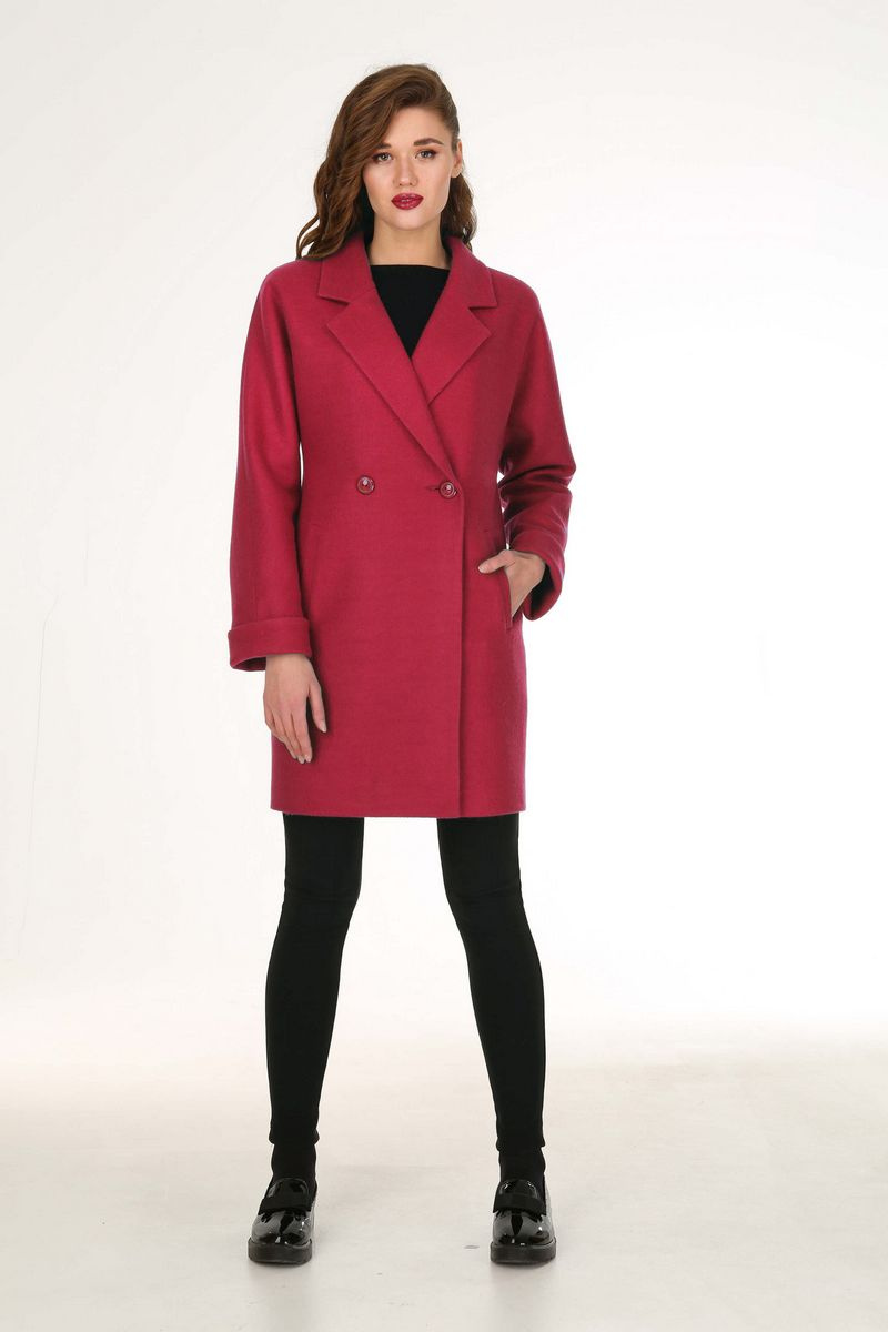 Женское пальто Диомант 1141 красный