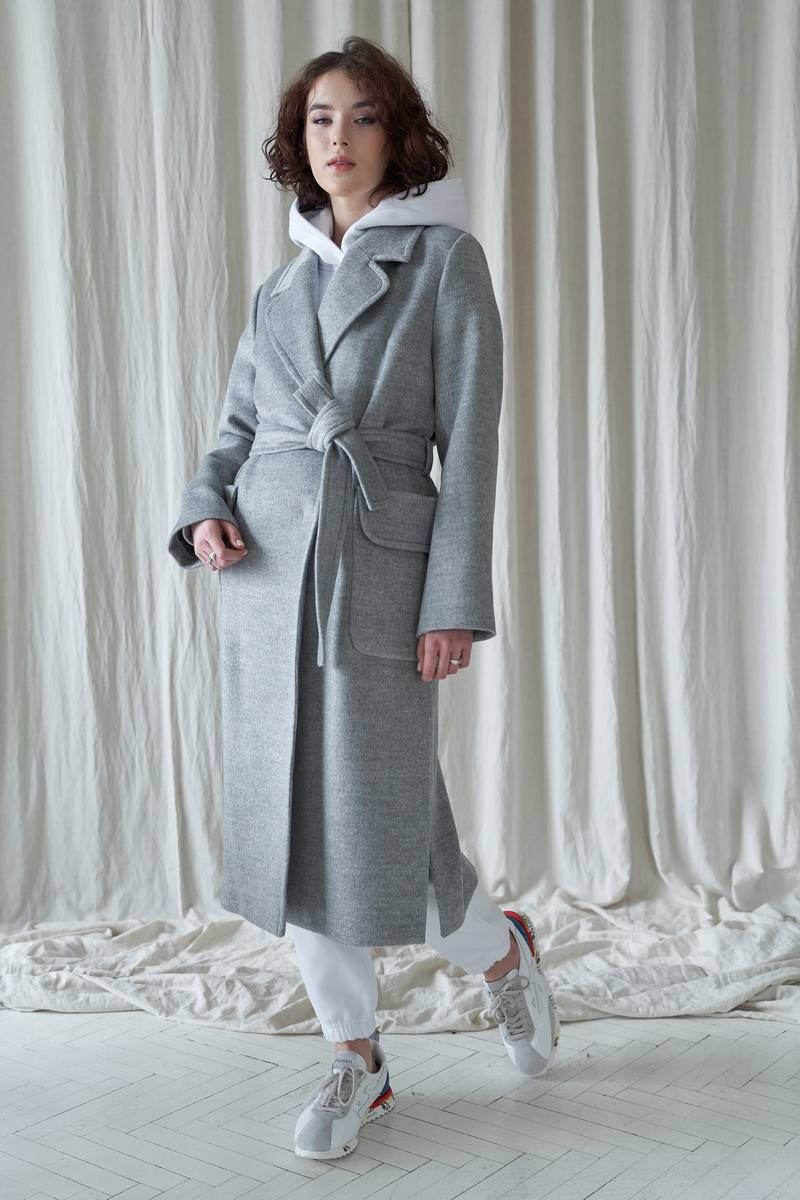 Женское пальто JRSy 1947 серый