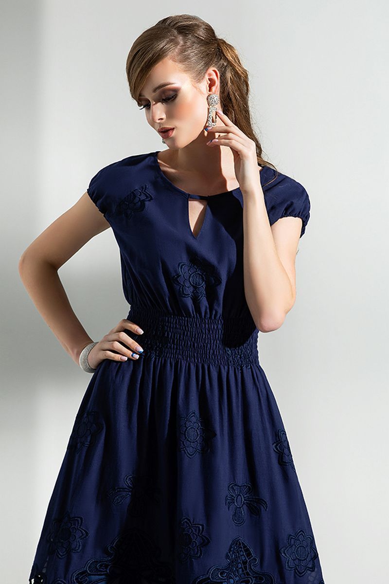 Платье Diva 1286-1 синий
