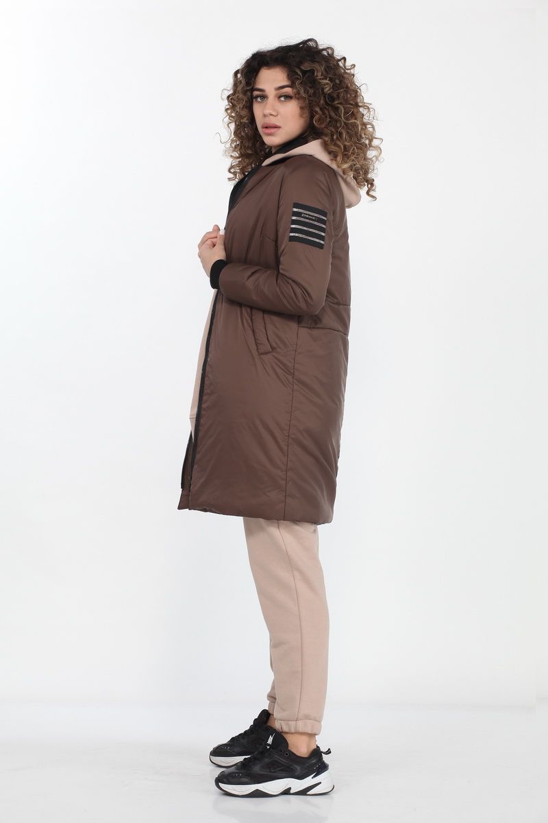 Женская куртка DOGGI 6284 шоколад