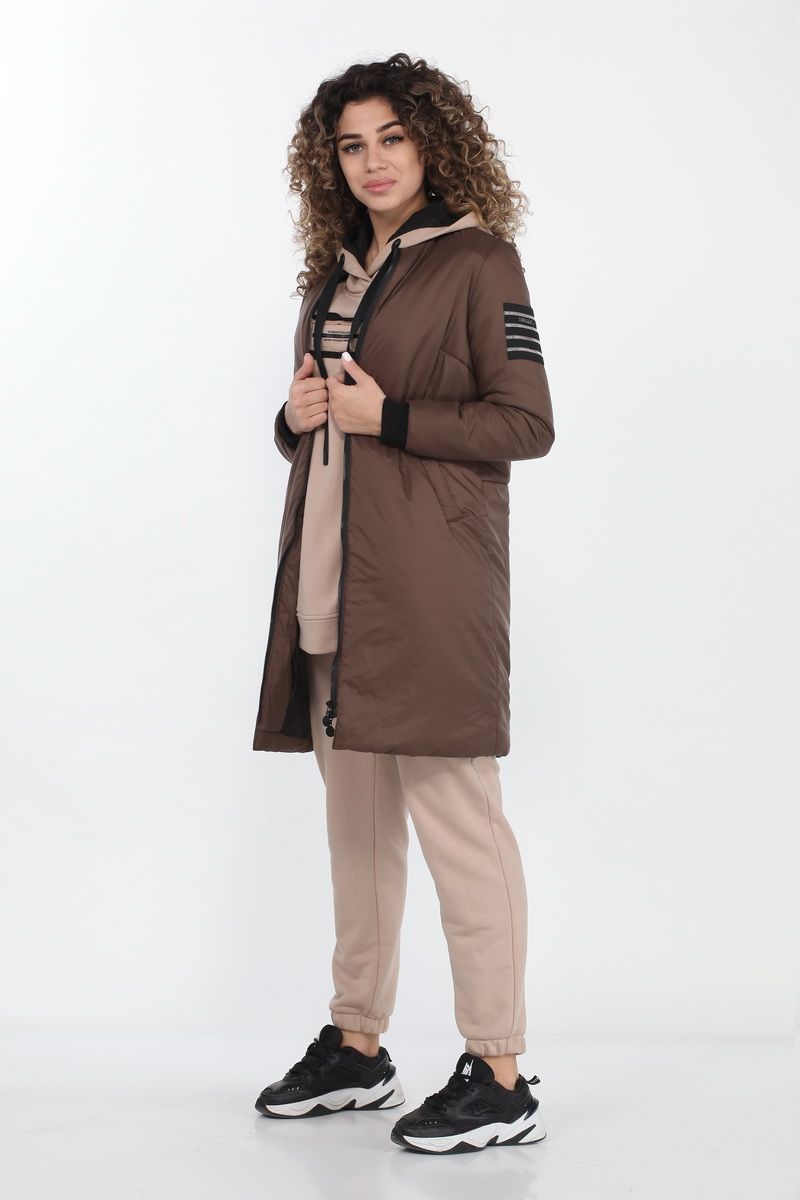 Женская куртка DOGGI 6284 шоколад