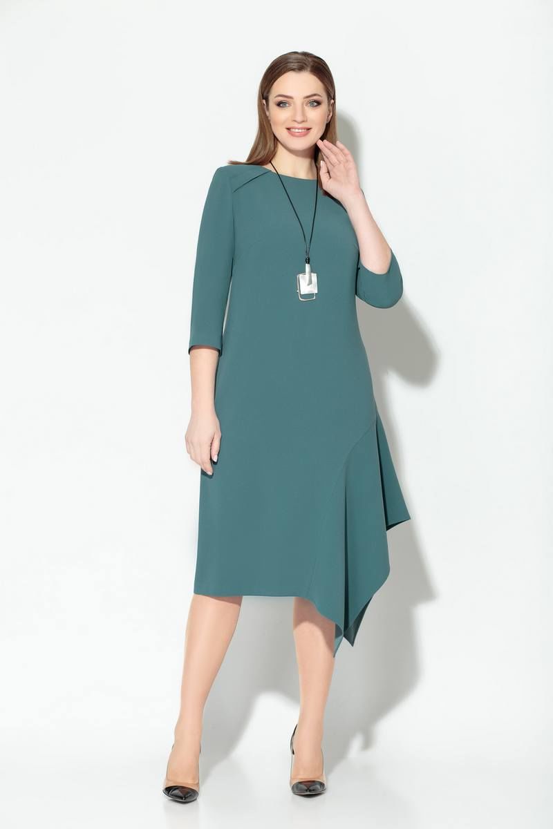 Платье Koketka i K 828 серо-зеленый