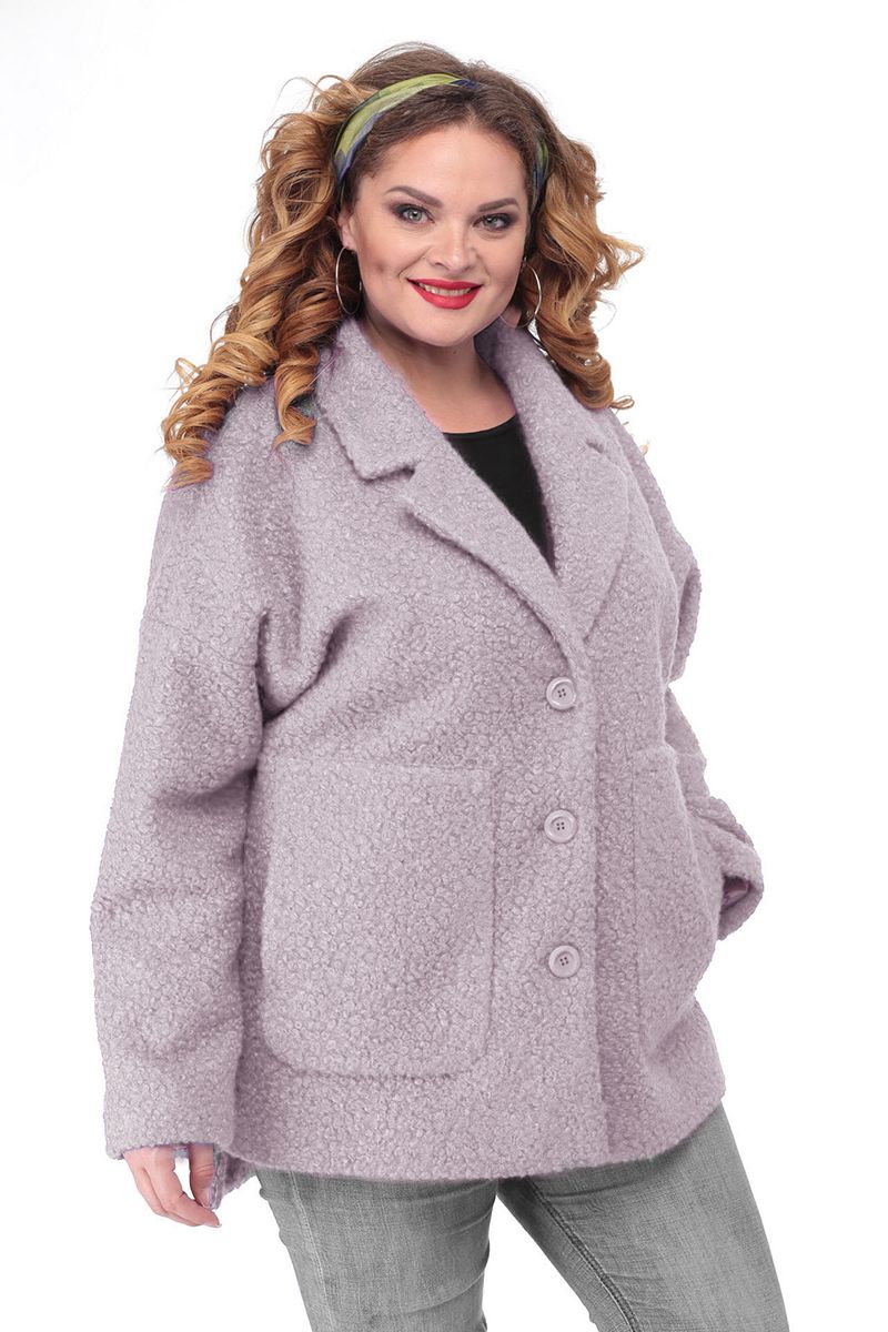 Женское пальто БелЭльСтиль 841 пудра