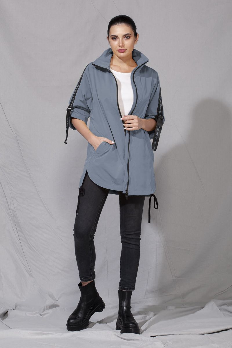 Женская куртка ALEZA 1005.1 серо-голубой