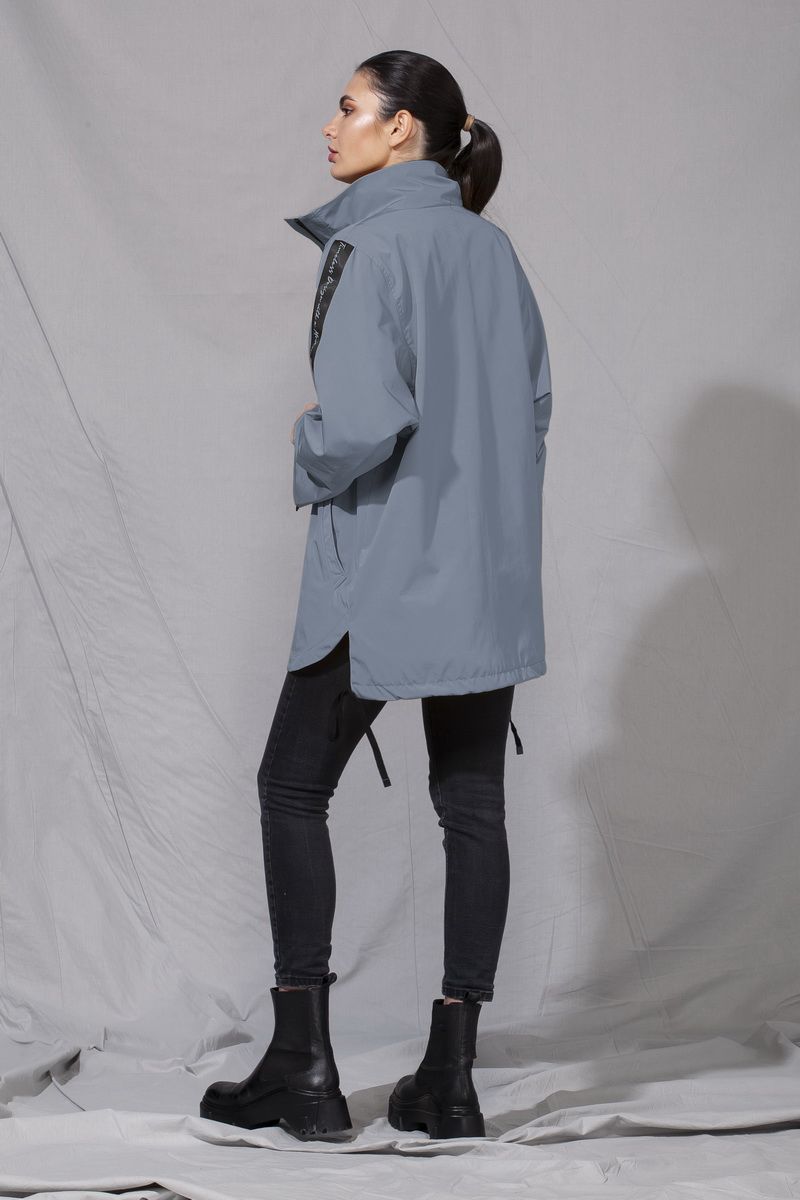 Женская куртка ALEZA 1005.1 серо-голубой