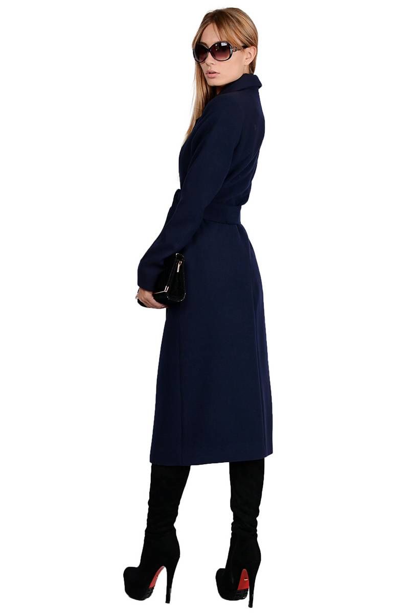 Женское пальто PATRICIA by La Cafe NY14825 темно-синий