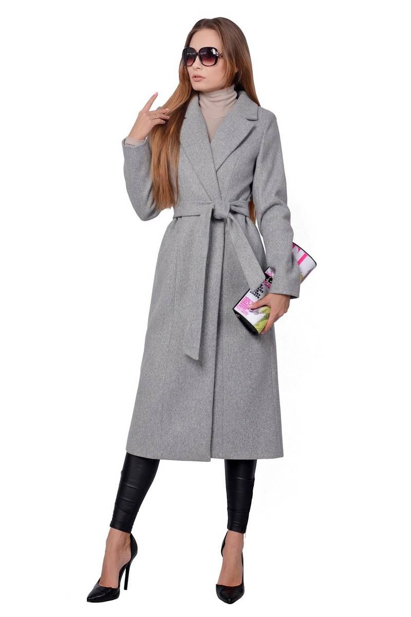 Женское пальто PATRICIA by La Cafe NY14646 серый
