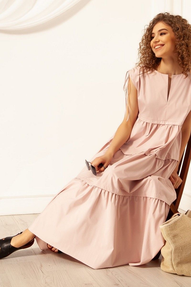 Платье Nova Line 50074 пудрово-розовый