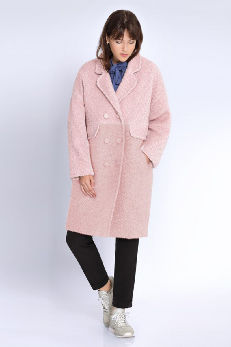 Женское пальто Jersey 1726 розовый