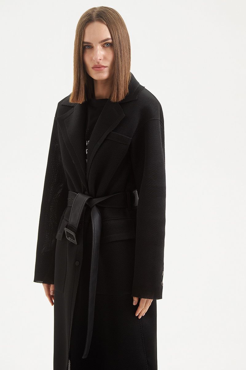 Женское пальто Moveri by Larisa Balunova 6029C черный
