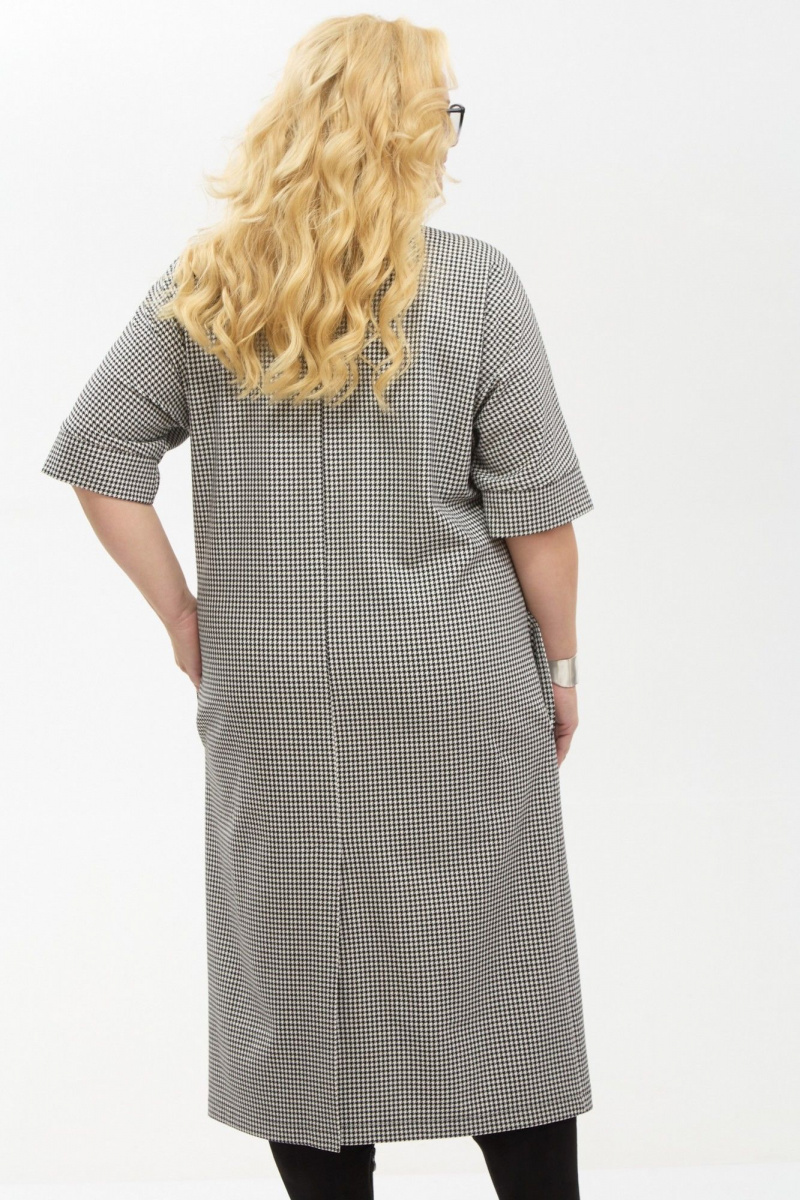 Платья Your size 2264 черно-белый