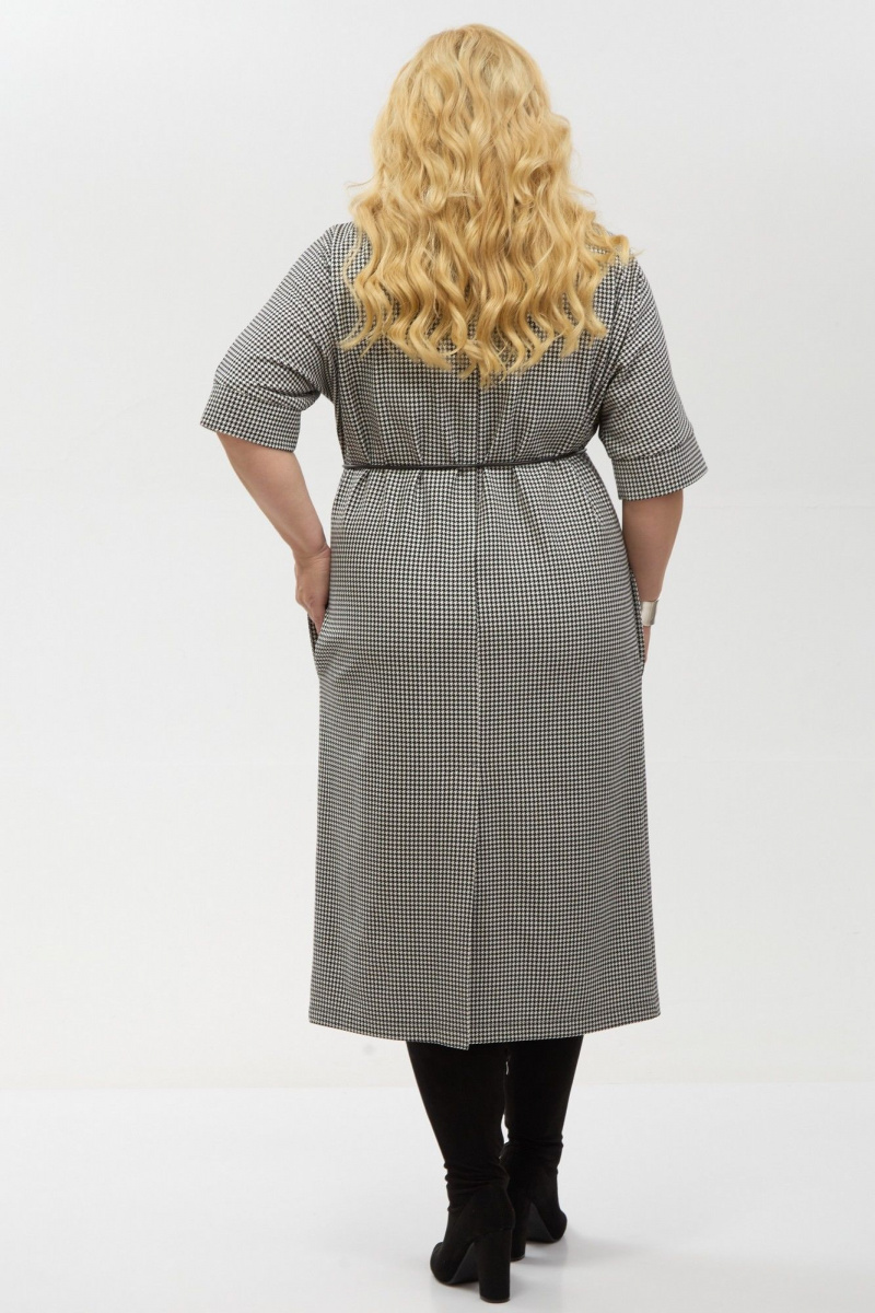 Платья Your size 2264 черно-белый
