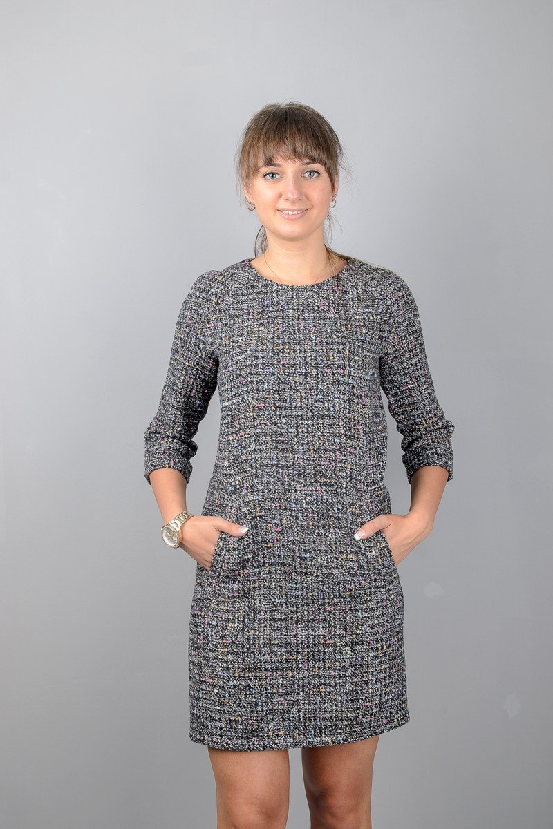 Платье Mita ВМ001 т.серый