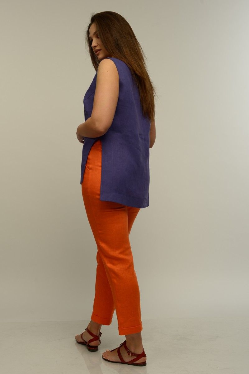 Брючный комплект MALI 721-036 фиолетовый/оранжевый