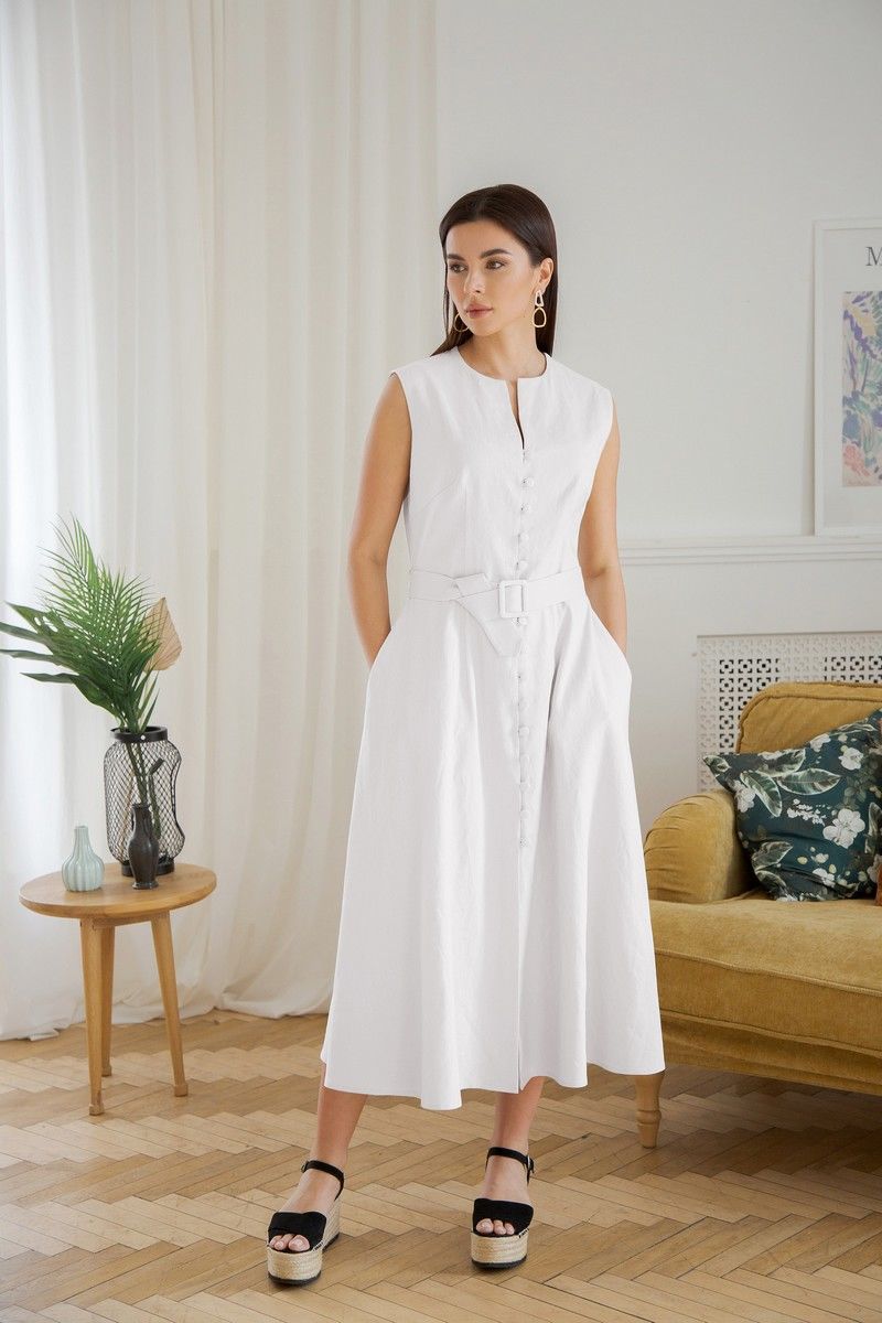 Платье LadisLine 1352 белый