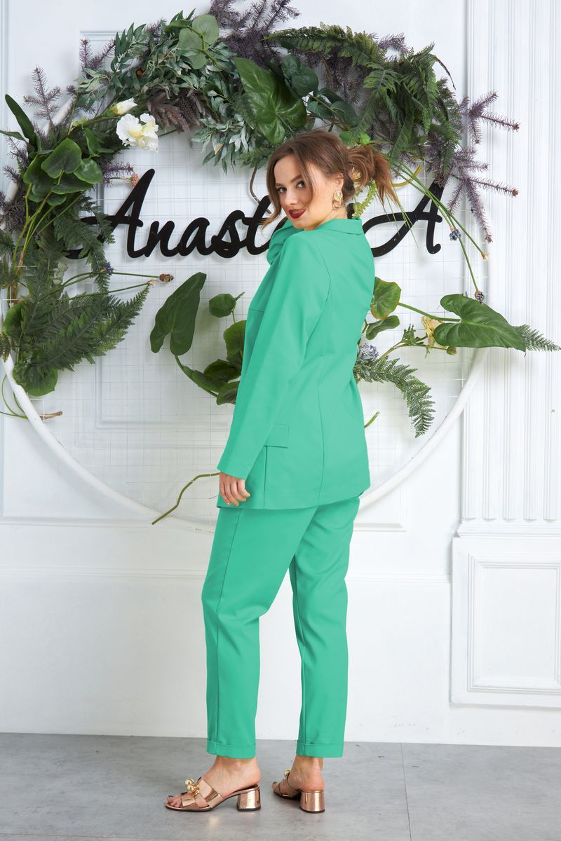 Брючный костюм Anastasia 580 мятно-зеленый
