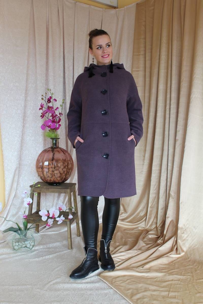 Женское пальто Arisha 8029 лиловый