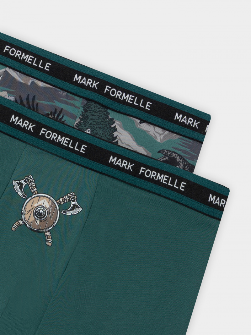 Нижнее белье Mark Formelle 411228-2/25-5164П-5 т.зеленый_дикая_охота_на_т.зеленом_3_сл_1тр_на_дет