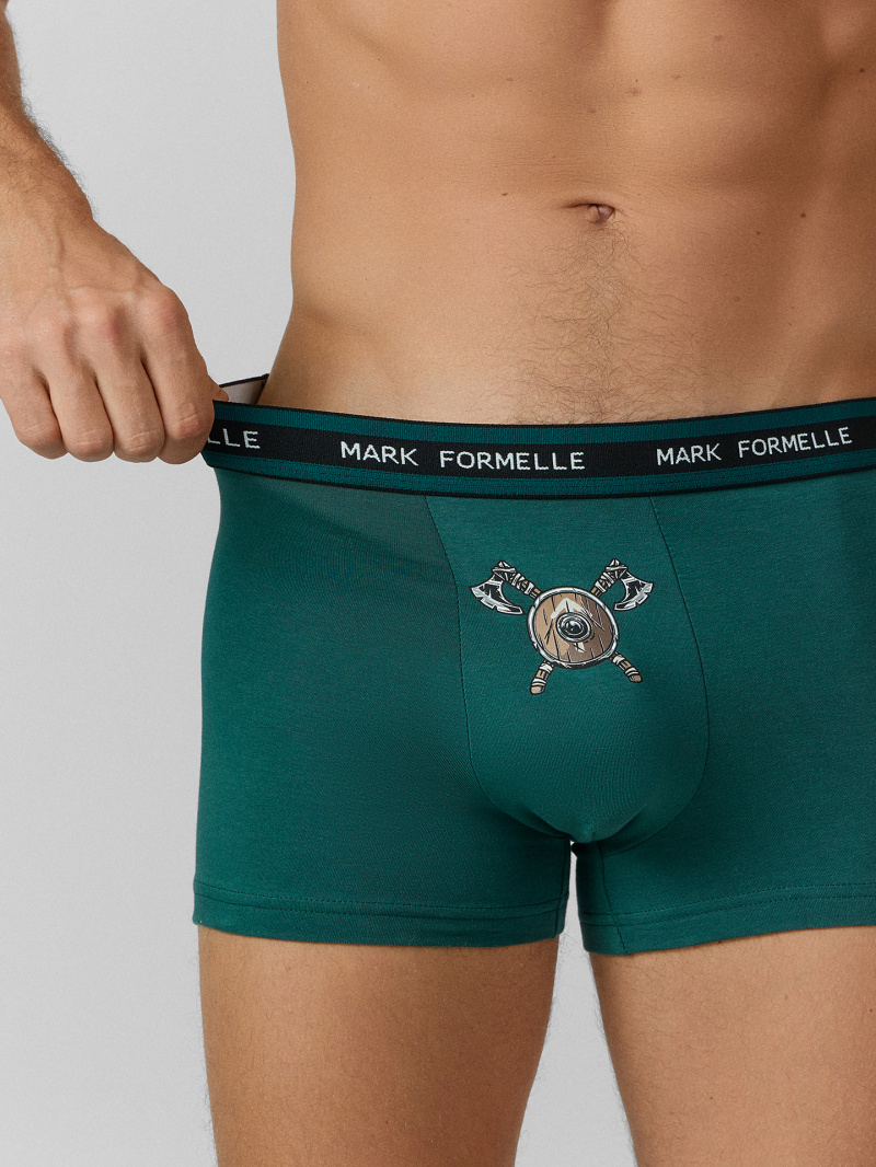Нижнее белье Mark Formelle 411228-2/25-5164П-5 т.зеленый_дикая_охота_на_т.зеленом_3_сл_1тр_на_дет
