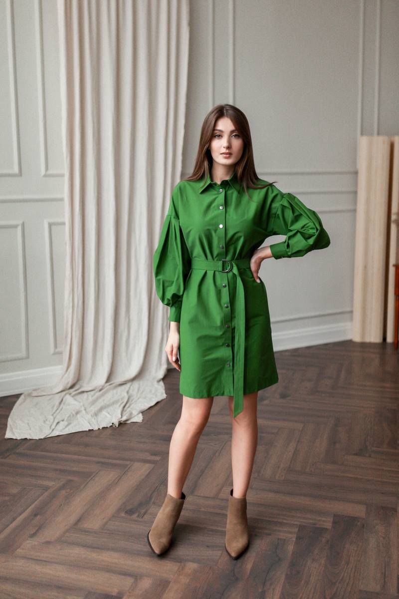 Платье KRASA - Danaida 215-21 зеленый